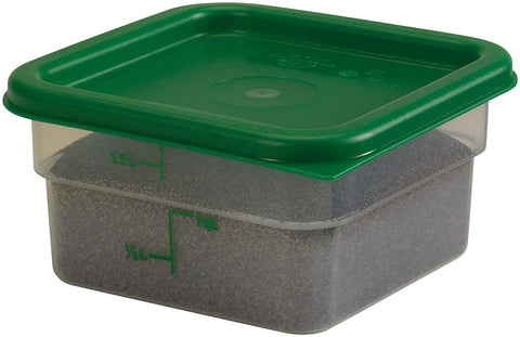 Cambro CamSquare Lid Fits 2 and 4 Qt, Kelly Green | 2SFSCW135