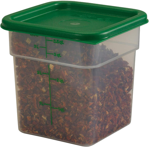 Cambro CamSquare Lid Fits 2 and 4 Qt, Kelly Green | 2SFSCW135