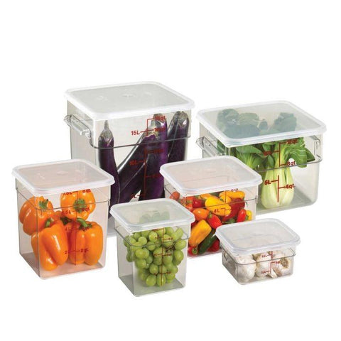 Cambro 6 Quarts Square Storage Container | 6SFSCW135